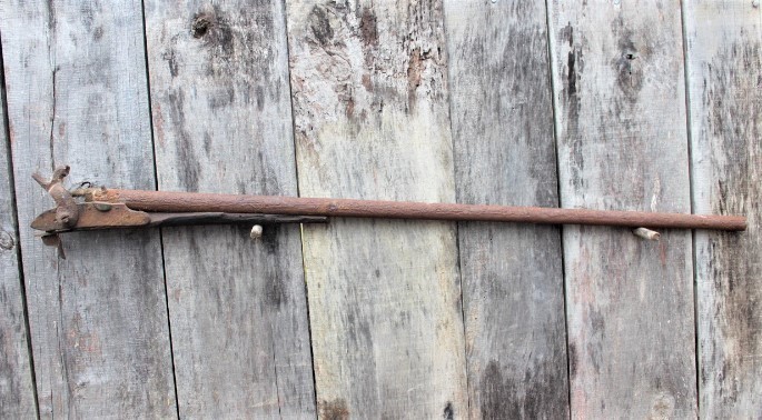 Relic Condition Model 1816 Musket Barrel, Lock and Partial Stock-img-0