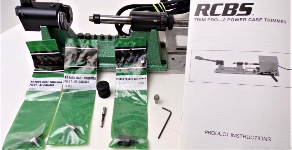 RCBS Trim Pro-2 Powered Case Trimmer .22-.45 Cal + Added Bonuses - Lot of 1-img-8