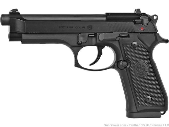 Beretta M9 .22LR Pistol - Blue/Black, 4.9" Barrel, 15+1 92F J90A1M9F19  -img-0