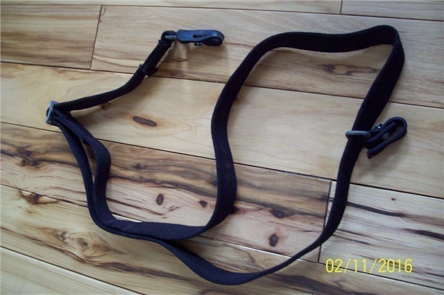 AR ?BLACK WEAVE SLING WITH LEATHER SWIVEL ATTCHMTS-img-0