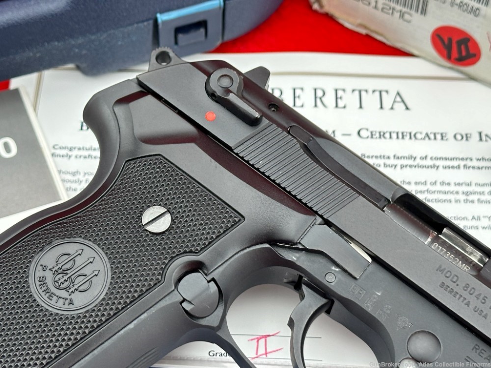 Pristine Italian Beretta Model 8045F COUGAR 45 ACP Black ANIB! - Semi ...