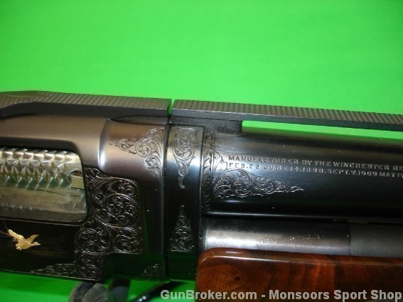 Winchester Model 12 Trap, Gold Engraved, 1926-img-2