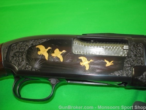 Winchester Model 12 Trap, Gold Engraved, 1926-img-20