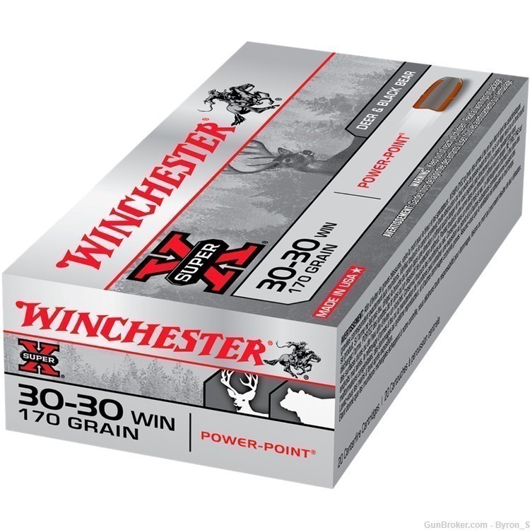 20rds Winchester Super X™ 30-30 WIN 170gr Power-Point JSP X30303 FAST SHIP-img-1