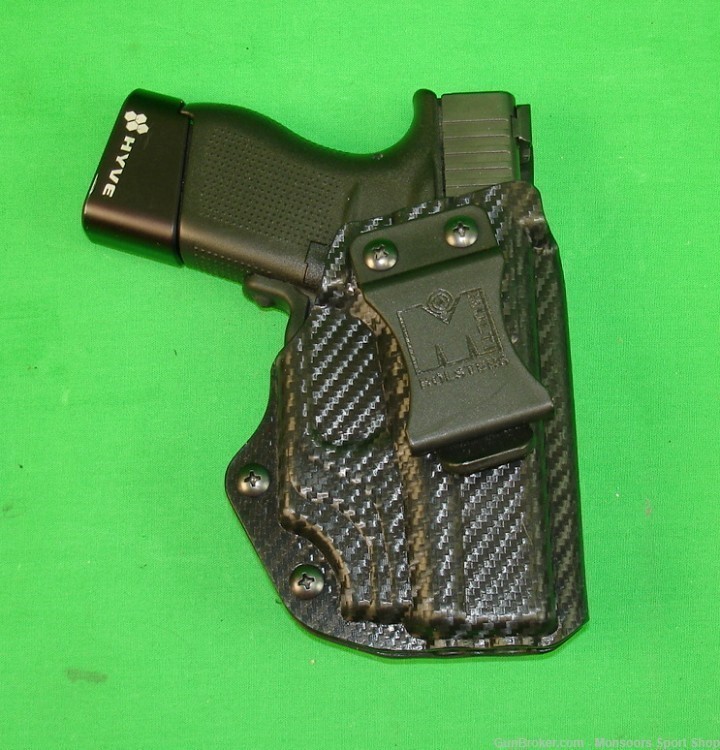 Glock 43 9mm - Crimson Trace Green - Ameriglo Sights - 95%-img-3