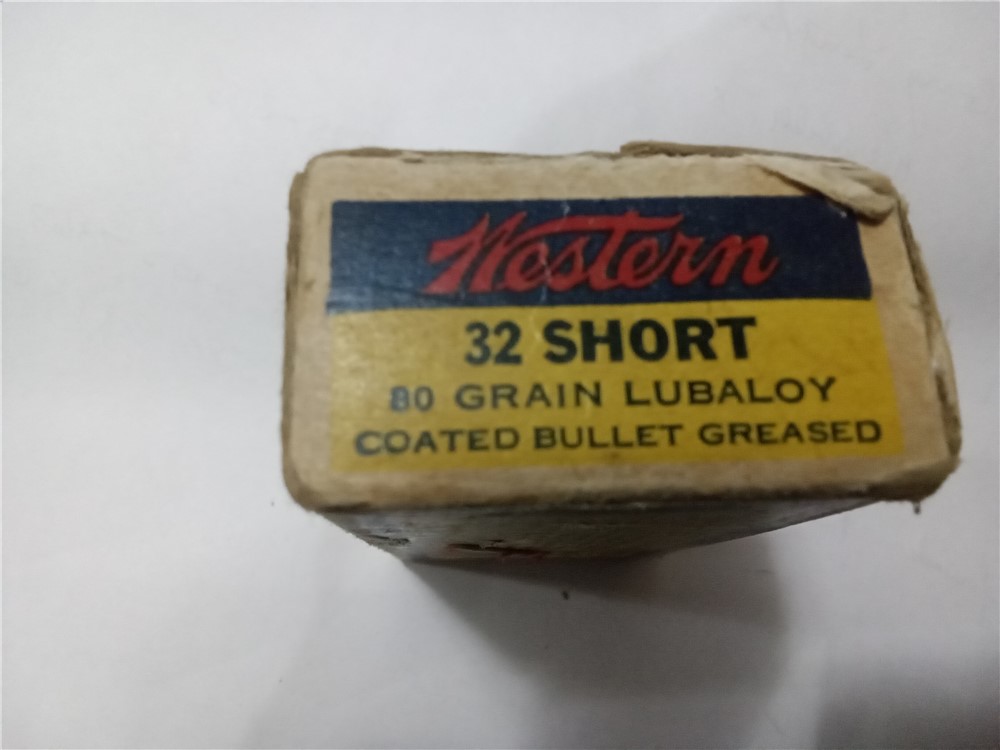 Vintage Western 32 Short Rimfire Lubaloy ammo-img-3