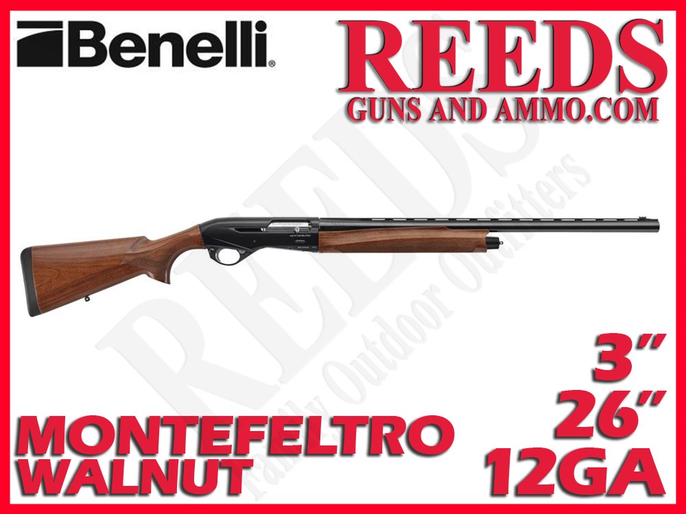 Benelli Montefeltro 2023 Compact Walnut 12 Ga 3in 26in 10887-img-0