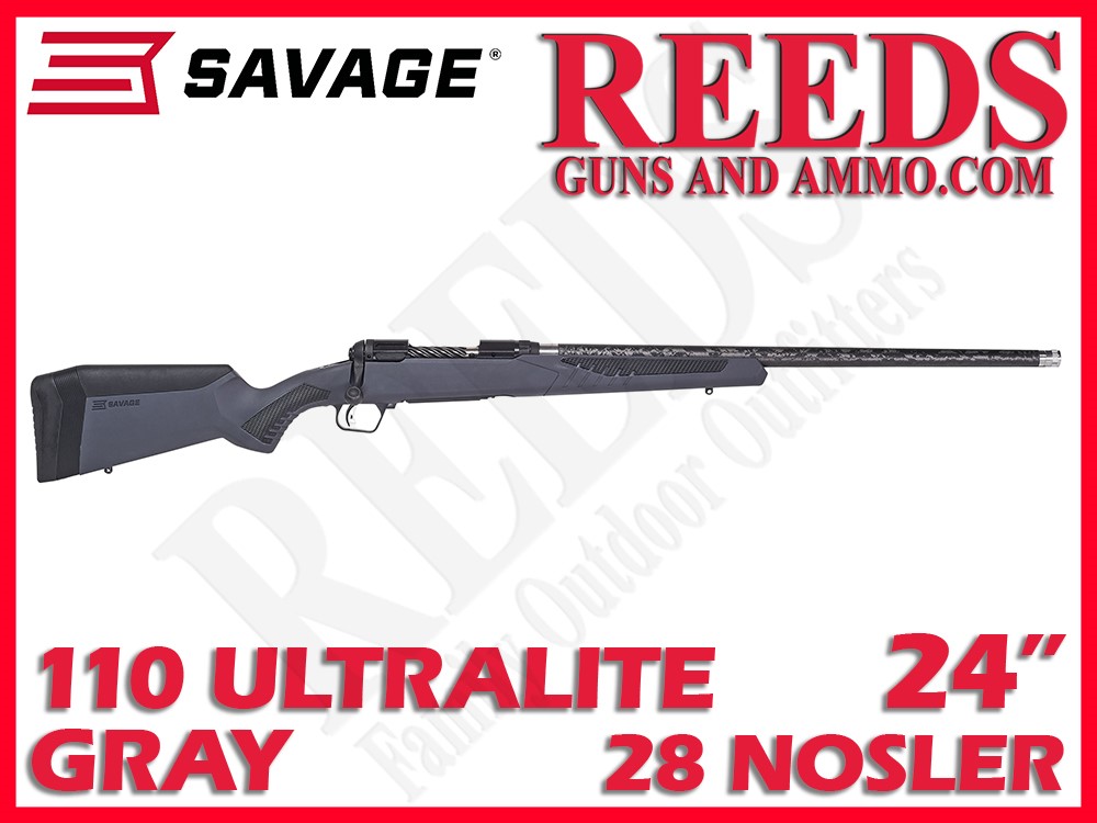 Savage 110 Ultralite 28 Nosler Gray 24in 57584-img-0