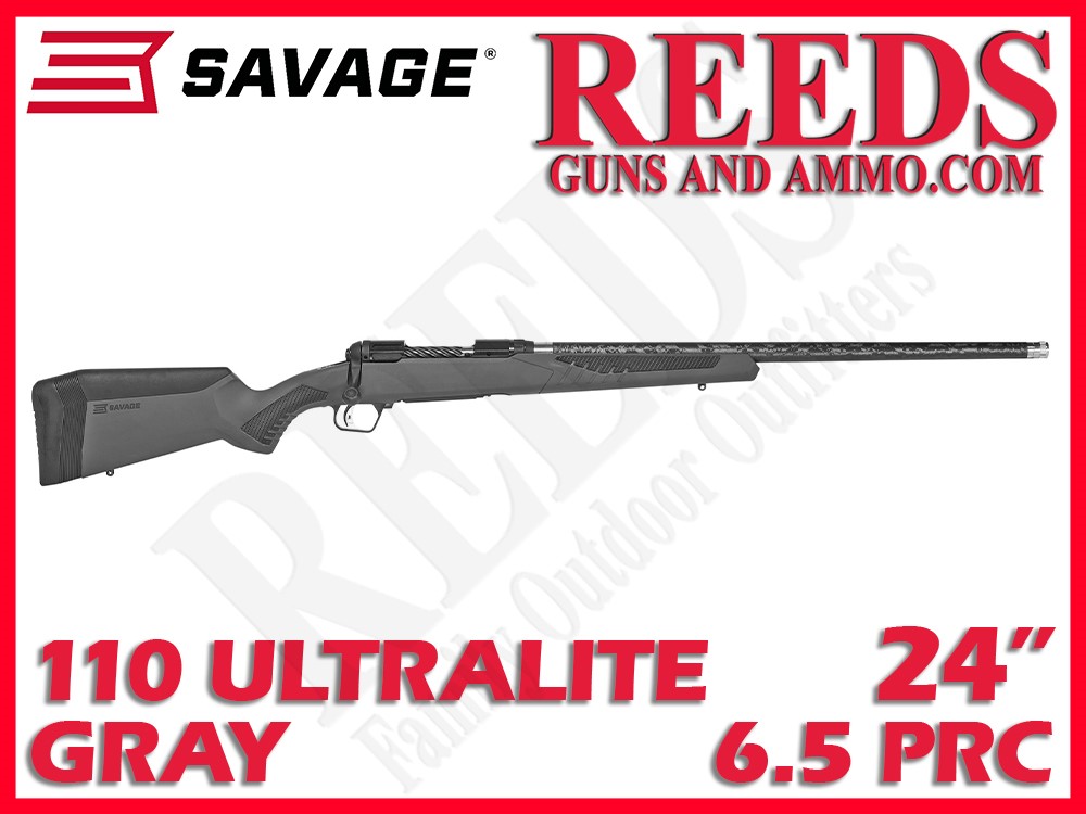 Savage 110 Ultralite Gray 6.5 PRC 24in 57583 -img-0