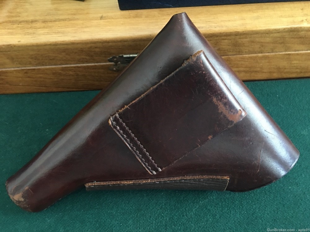 Rare German WWII Akah Walther PP Brown Breakaway Leather Holster - DRGM-img-6