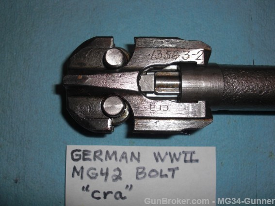 German WWII MG42 Complete Bolt "cra" Excellent -#1-img-12
