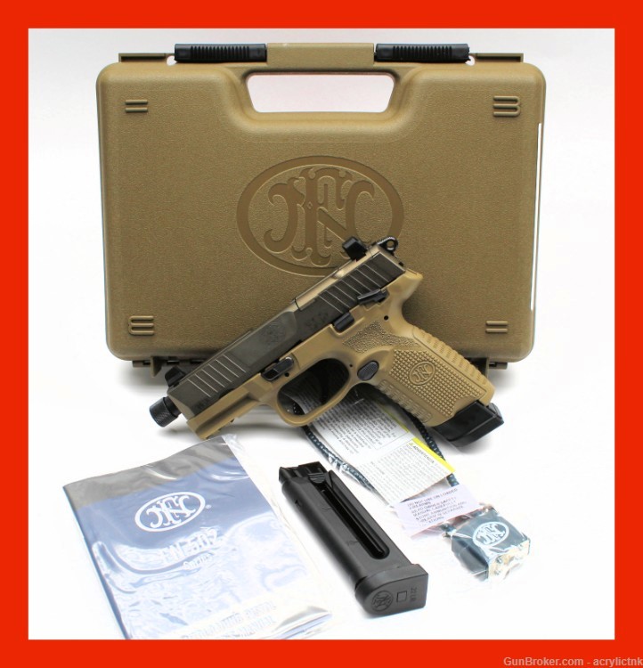 FN America FDE 502 Tactical 22lr Threaded 15rd FREE SHIPPING! -img-0