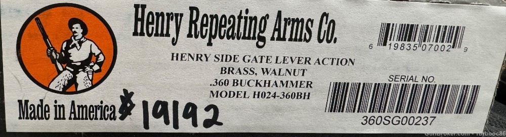 New Henry .360 Buckhammer 20” Barrel-img-1