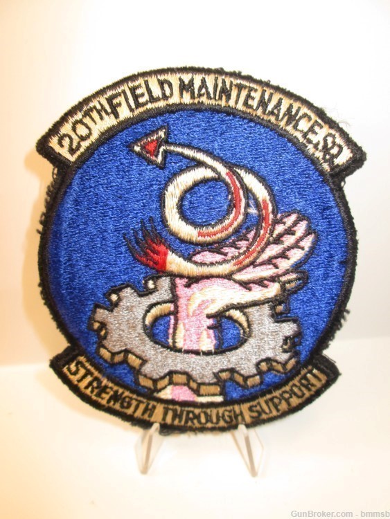 U.S. Air Force 20th Field Maintenance Squadron patch, 1970's Vintage-img-0