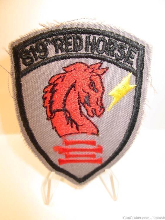 Vintage U.S. Air Force, 819th. RED HORSE Patch-img-1