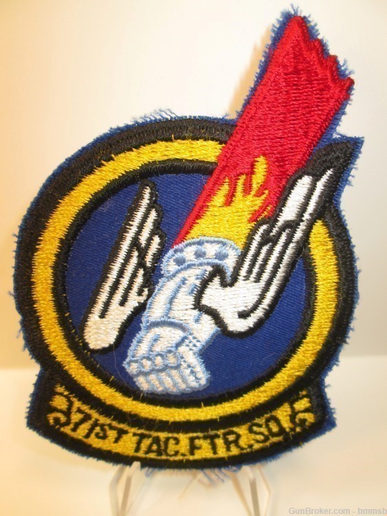 Vintage U.S.A.F. 71st. Tactical Fighter Squadron patch, 1970's vintage-img-0