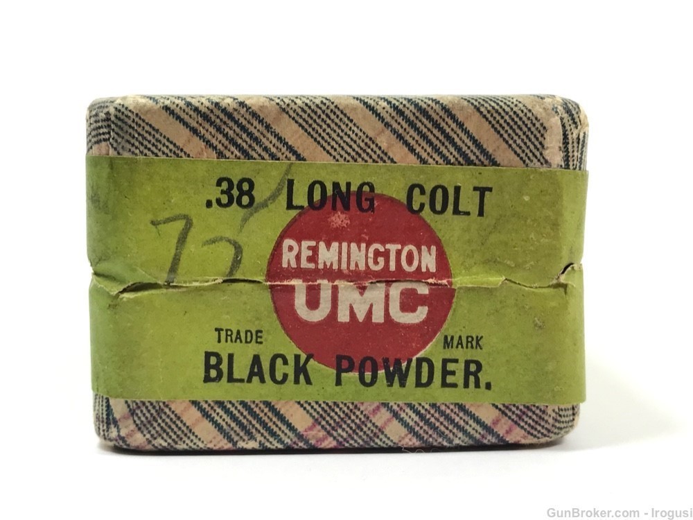 1911-15 Remington UMC .38 Long Colt Full SEALED Plaid Box 1057-LPX-img-4