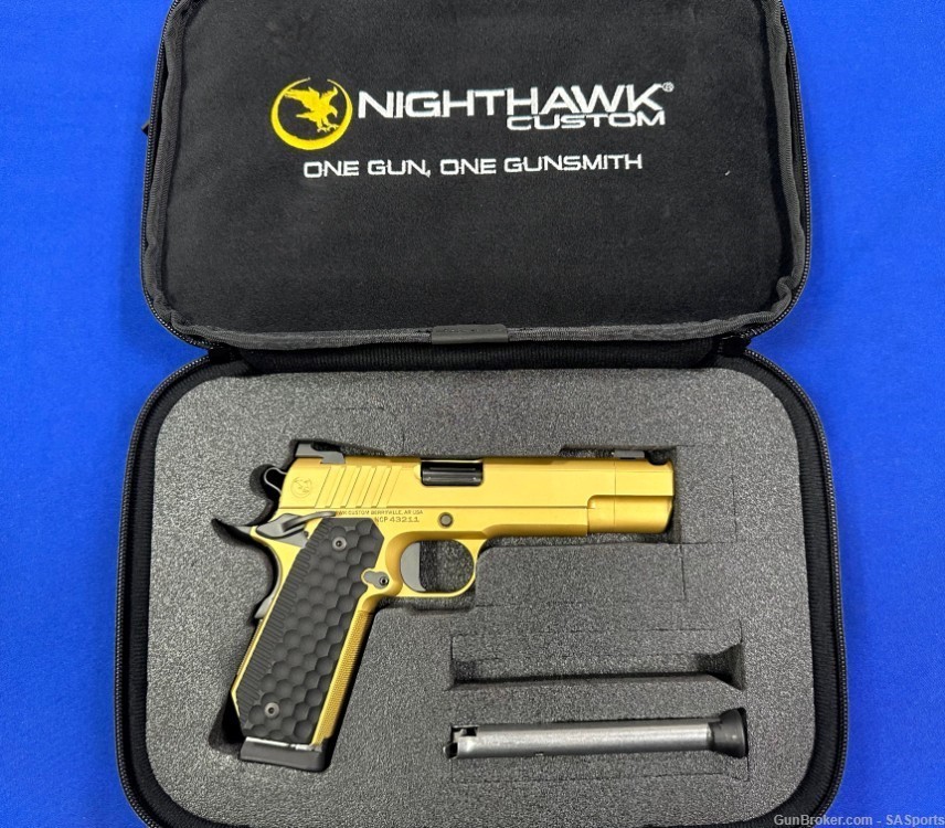 Nighthawk Custom Fire Hawk 9mm! Matte Gold Nitride!  -img-0
