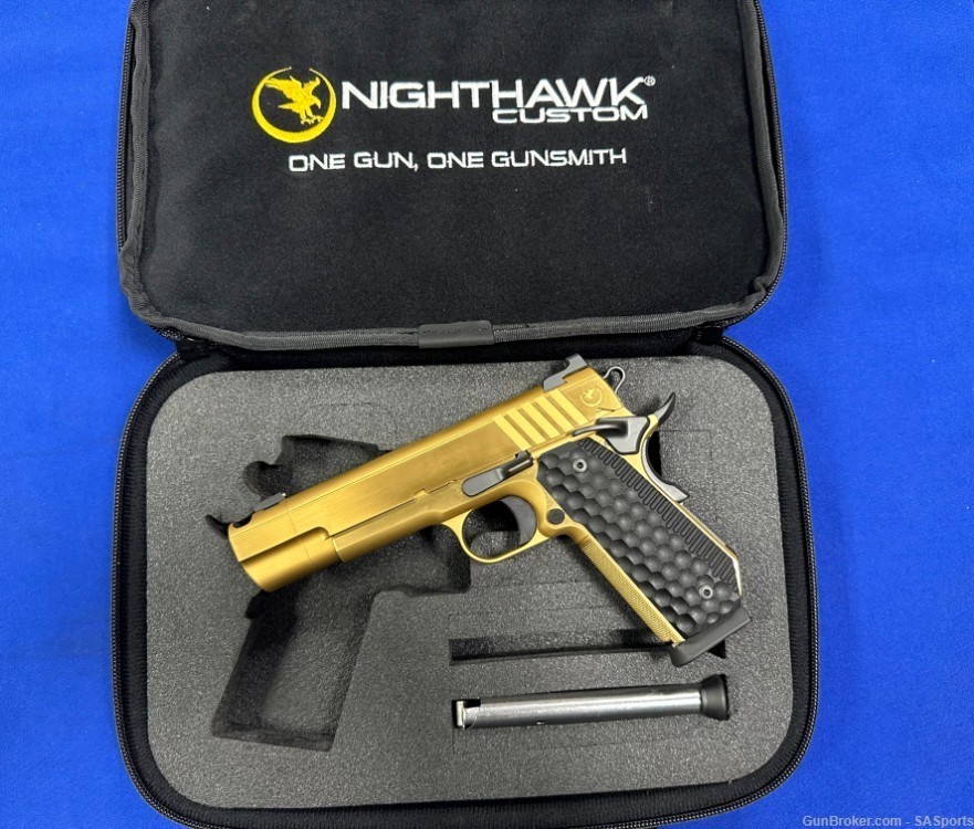 Nighthawk Custom Fire Hawk 45 ACP! Polished Gold Nitride!  -img-1