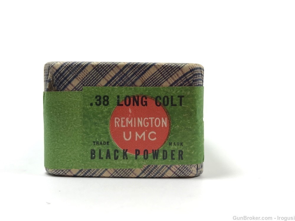 1911-15 Remington UMC .38 Long Colt BP SEALED Plaid Box Mint 1058-LPX-img-3