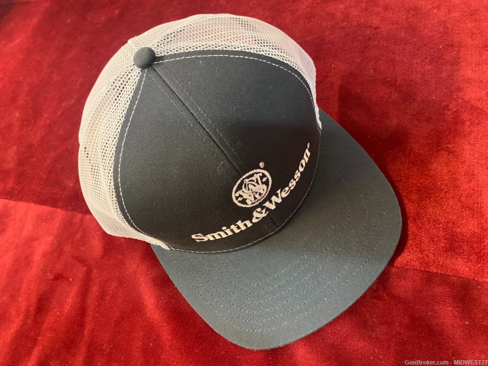 SMITH & WESSON MESH BALL CAP with S&w LOGO-NAVY BLUE-img-6