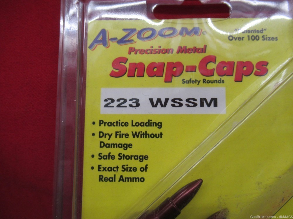 2 Two Packs of 223 WSSM A-Zoom Snap Caps Dummy Rounds-img-2
