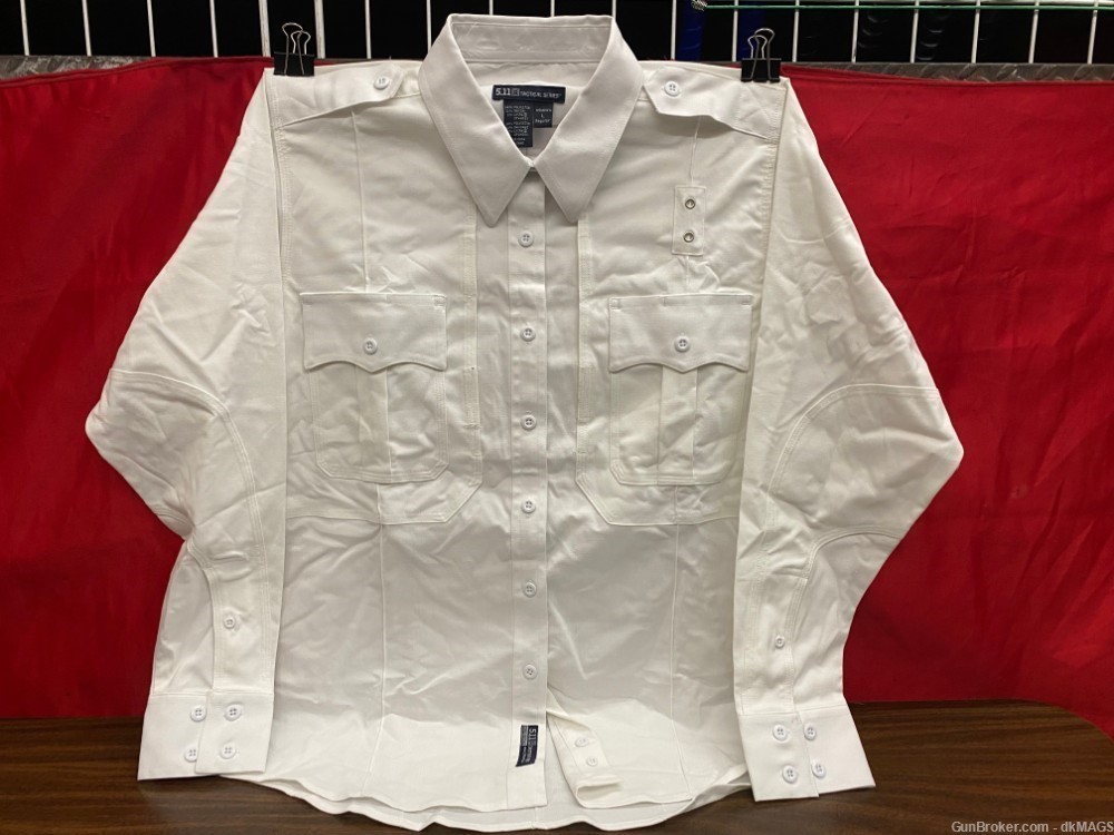 5.11 Tactical Series Womens Large Tactical Button Down White-img-0