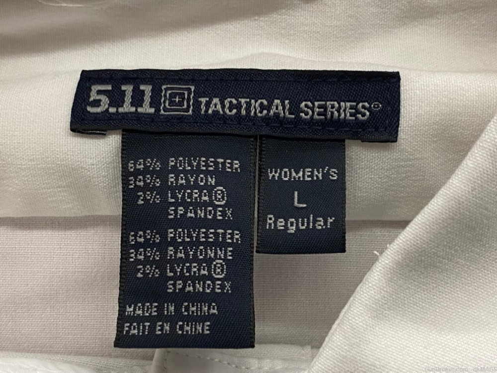 5.11 Tactical Series Womens Large Tactical Button Down White-img-1