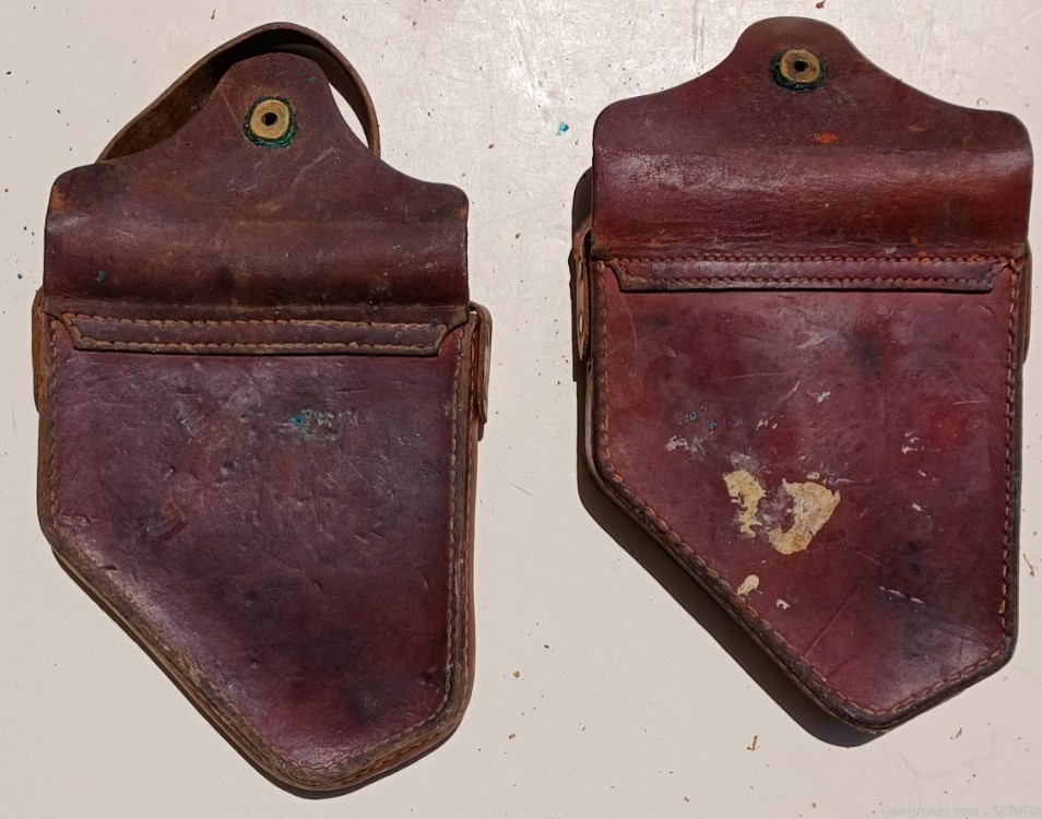 US WWII RUSSET LEATHER M-18 "GUNNERS QUADRANT" CASES-img-1