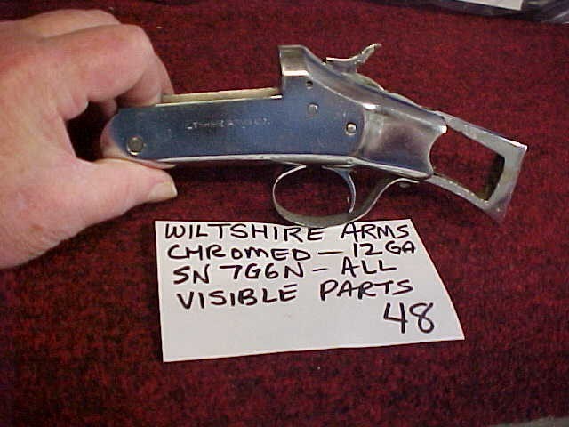 Wiltshire Arms Full Receiver All Parts 12 Ga Chrome Plated-img-0