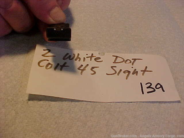 Colt 2 White Dot 45 acp Rear Sight-img-0