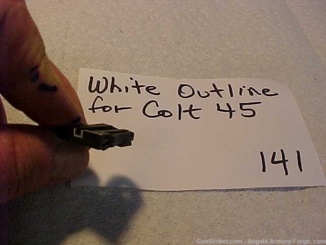 Colt 45 ACP White Outline Adjustable Sight-img-0