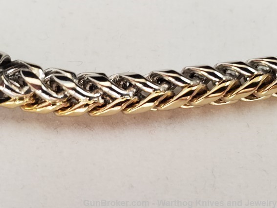 ITALGEM STEEL Mens Two Tone Steel & IP Gold Chain Bracelet.SMB152.*REDUCED*-img-2