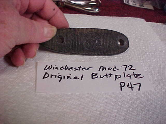 Winchester Butt Plate, Factory Logo, Model 72 and Others-img-0