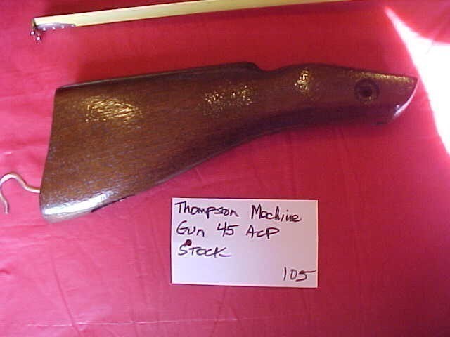 Thompson Machine Gun Stock 45 ACP (Dark Walnut)-img-0