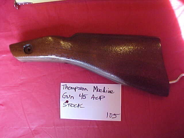 Thompson Machine Gun Stock 45 ACP (Dark Walnut)-img-1