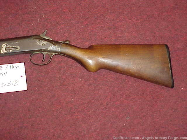 Book # S312 - Hopkins & Allen 12 Gage Very Old Single Shot -img-2