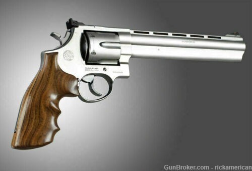 Hogue Taurus Medium Large Frame Square Butt Revolvers, Hardwood Grip 66300-img-2