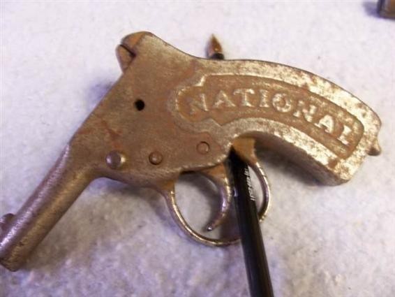 National Cap Pistol-All Cast Iron-1909-img-3