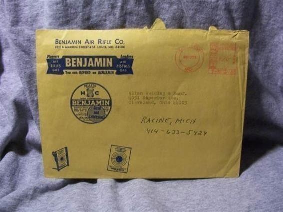 Benjamin Air Rifle Co-[1975 Envelope]-img-0