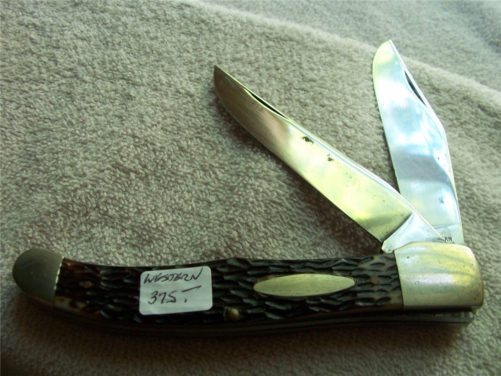 Western Folding Clasp knife-#062-Western Cutlery, USA-img-3