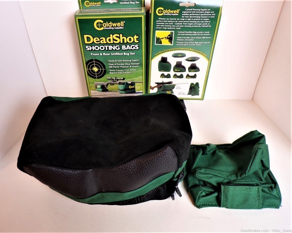 Caldwell DeadShot Front and Rear Shooting Rest Bag Unfilled - Lot of 3-img-2