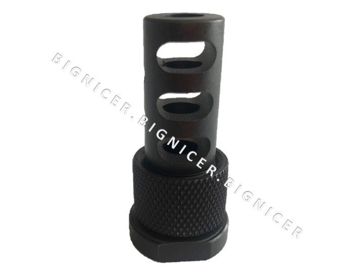 Kineti-Tech Style Sound Redirecting Muzzle Brake for AR15 ½ x 28-img-1
