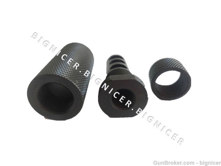 Kineti-Tech Style Sound Redirecting Muzzle Brake for AR15 ½ x 28-img-4