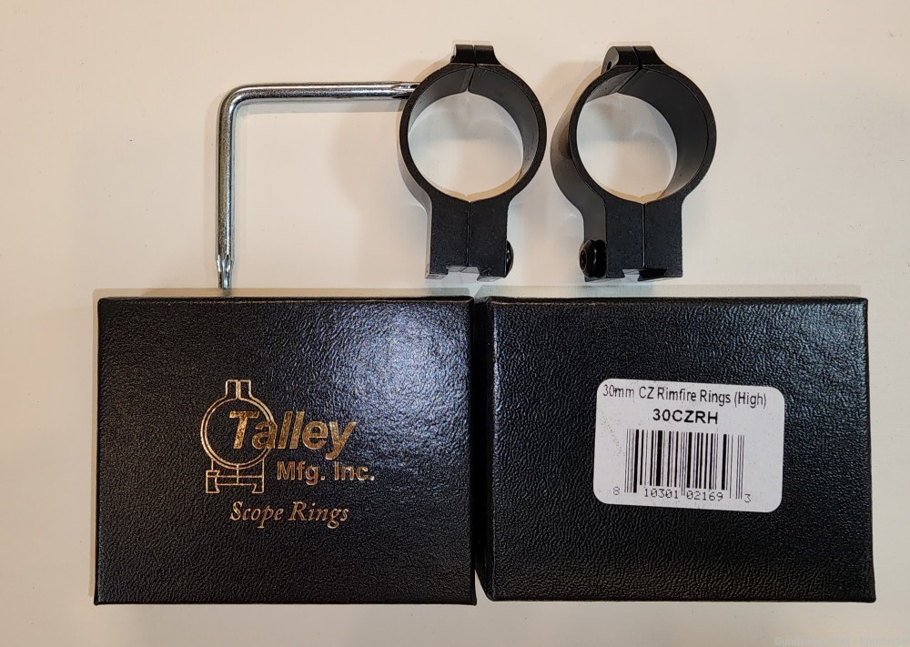 Talley 30CZRH 22CZRH 30mm Rimfire Rings for CZ 452-img-0