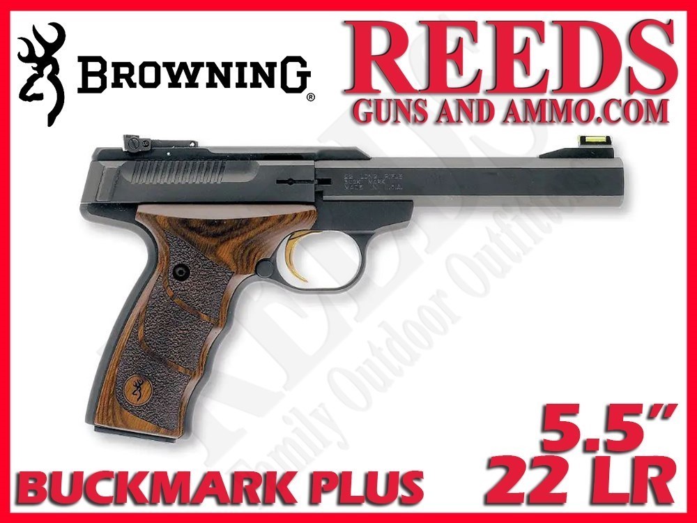 Browning Buck Mark Plus UDX CA Compliant 22 LR 5.5in 1-10Rd Mag 051428490-img-0