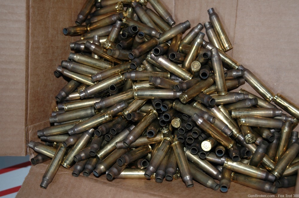 IMI Hornady LC 5.56 NATO .223 Once Fired Empty Brass Shell Casings