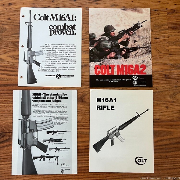 Colt M16A1 & M16A2 Handouts Advertising -img-0