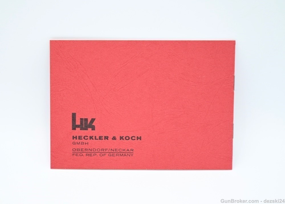 HECKLER & KOCH HK AIMING WITH HK SMALL ARMS MANUAL/INSTRUCTION BOOKLET OEM-img-1