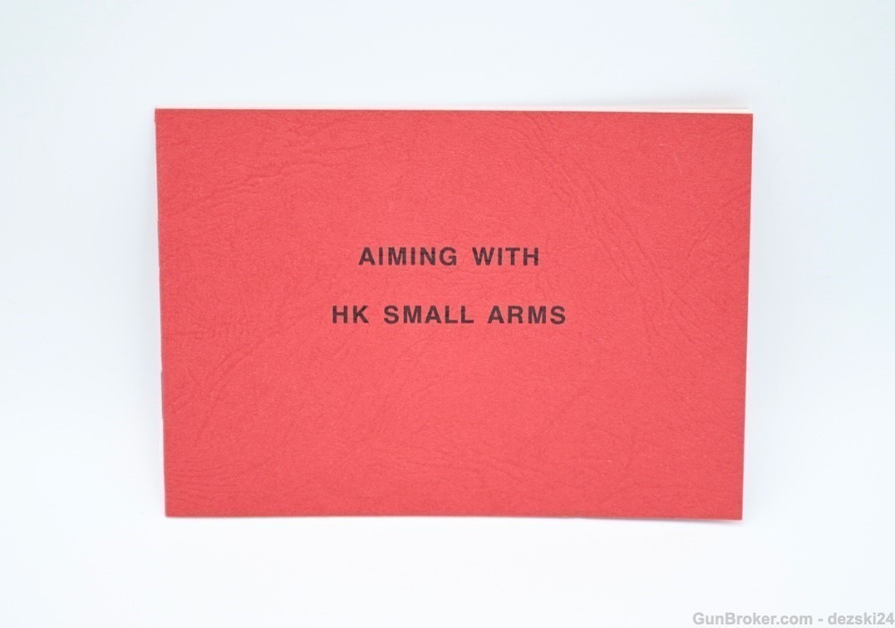 HECKLER & KOCH HK AIMING WITH HK SMALL ARMS MANUAL/INSTRUCTION BOOKLET OEM-img-0